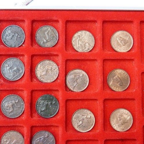 161 - COLLECTION OF 33 FARTHINGS  14 QUEEN VICTORIA 1860 -1900  3 EDWARD VII  5 GEORGE V   6 GEORGE VI  5 ... 