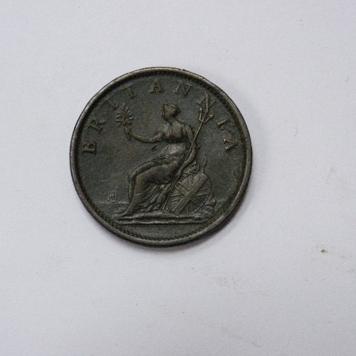 170 - 1807 GEORGE III ONE PENNY WITH BERRIES (VF)