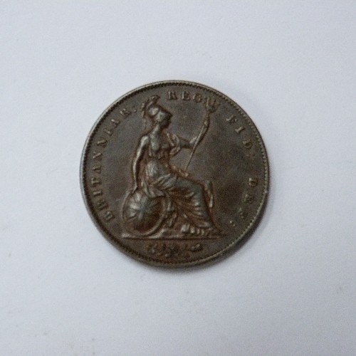 175 - 1858 QUEEN VICTORIA ONE PENNY (VF TO EF)