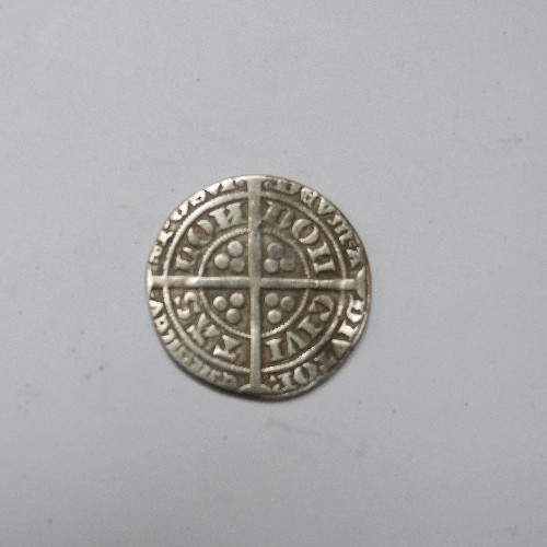 10 - EDWARD III POST TREATY GROAT, LONDON MINT 1327-77, LONDON MINT (F) CLIPPED, 4 GRAMS