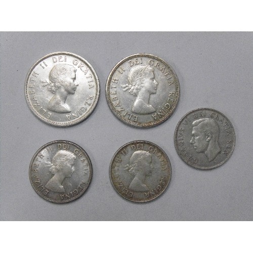 138 - COLLECTION OF COMMONWEALTH COINS ALL OR PART SILVER CANADA, SOUTH AFRICA.
1955 ONE DOLLAR (V/F)
1964... 