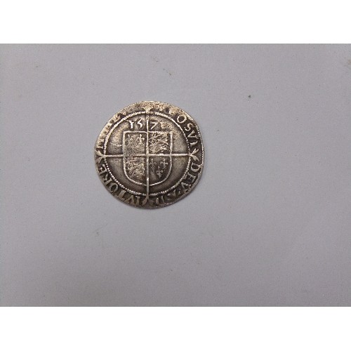 14 - Sixpence Silver Elizabeth I 157? Era Hammered Tudor Coin, 2.8 GRAMS