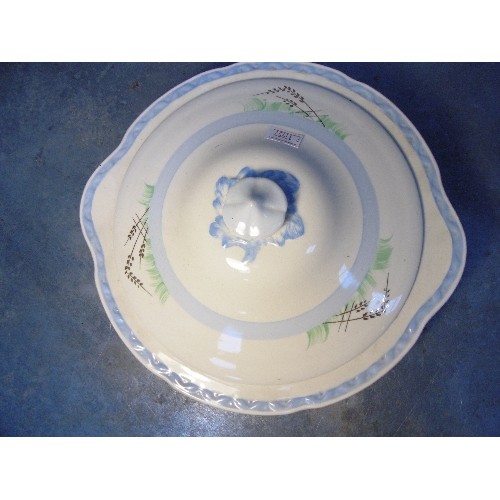 186 - SPODE ITALIAN FRUIT BOWL (OLD OVAL MARK), PAIR OF BOOTH'S 