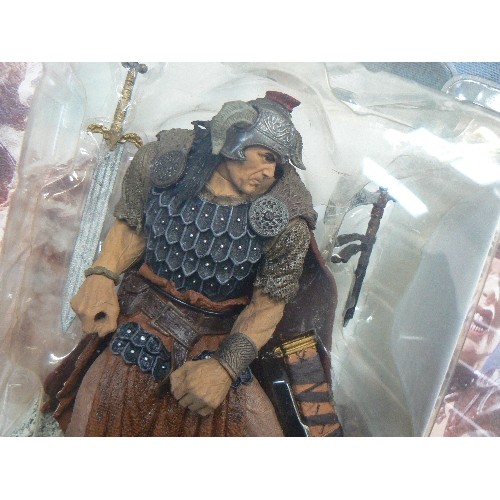 318 - 3 X SPAWN.COM ACTION FIGURES. SERIES 1. CONAN OF CIMMERIA, SKIFELL, & SVADUN. BOXED.