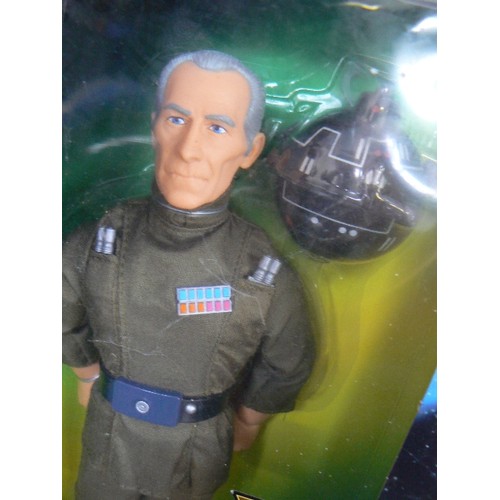 325 - STAR-WARS FIGURES. GRAND MOFF TARKIN WITH INTERROGATOR DROID INCLUDED. ALSO SNOWTROOPER. BOTH APPEAR... 