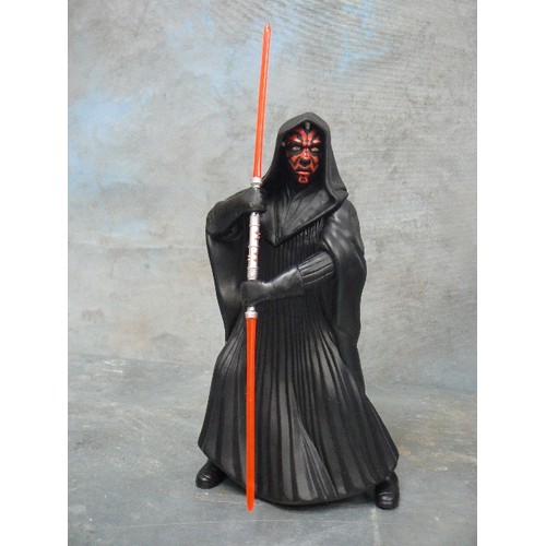 326 - STAR-WARS DARTH MAUL-EPISODE 1. FIGURE IN GOOD CONDITION-NO BOX, A WRISTWATCH-NEW/PACKAGED, AND A DA... 