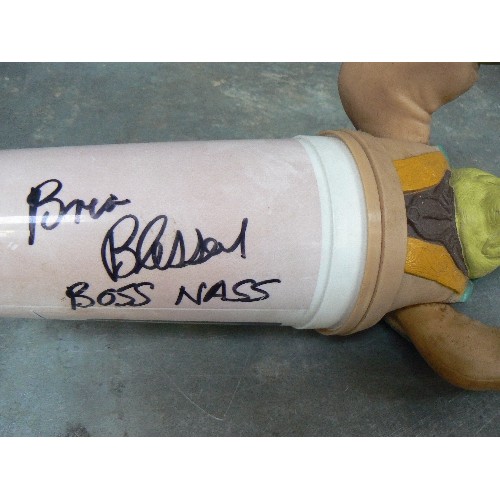 329 - STAR-WARS. SIGNED 'BRIAN BLESSED' BOSS NASS DRINK BEAKER. TOGETHER WITH A SPECIAL EDITION TAZO COLLE... 