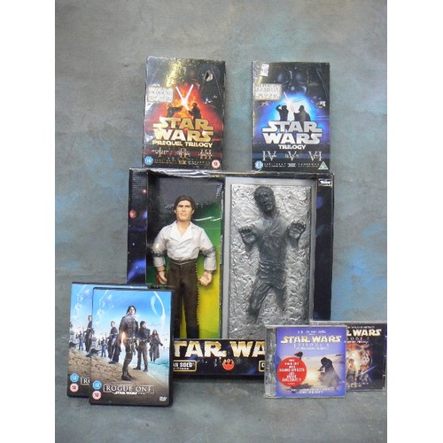 330 - STAR-WARS ACTION COLLECTION. HANS-SOLO AS PRISONER WITH FROZEN HANS-SOLO IN CARBONITE BLOCK[BOXED]  ... 