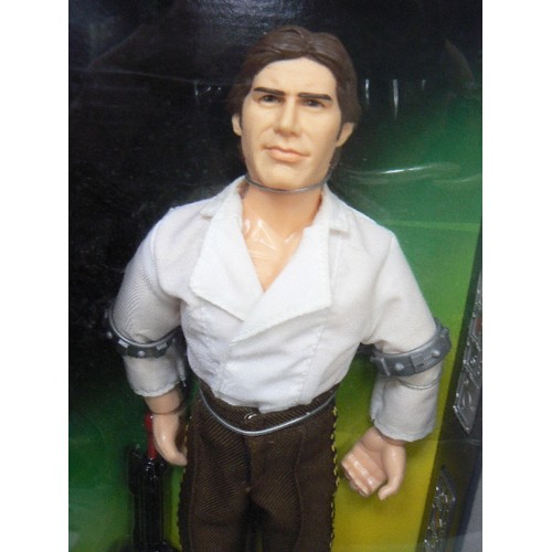 330 - STAR-WARS ACTION COLLECTION. HANS-SOLO AS PRISONER WITH FROZEN HANS-SOLO IN CARBONITE BLOCK[BOXED]  ... 