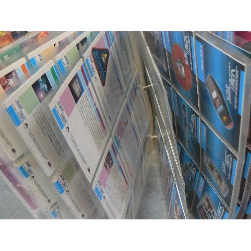 334 - LARGE COLLECTORS CARD SET RINGBINDER FOLDER. SETS [IN PROTECTIVE SLEEVES] INCLUDE: STAR-WARS, EMPIRE... 