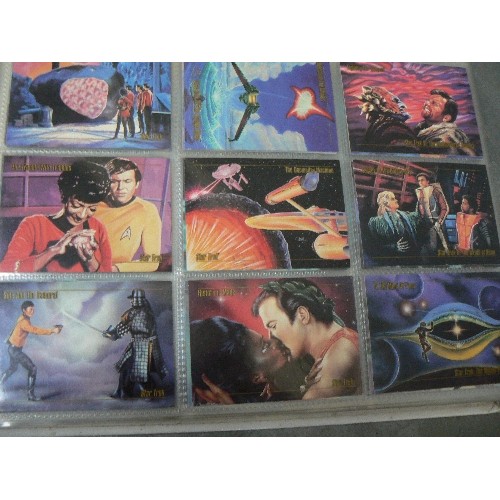 334 - LARGE COLLECTORS CARD SET RINGBINDER FOLDER. SETS [IN PROTECTIVE SLEEVES] INCLUDE: STAR-WARS, EMPIRE... 