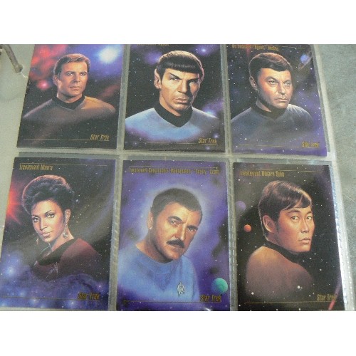 334 - LARGE COLLECTORS CARD SET RINGBINDER FOLDER. SETS [IN PROTECTIVE SLEEVES] INCLUDE: STAR-WARS, EMPIRE... 