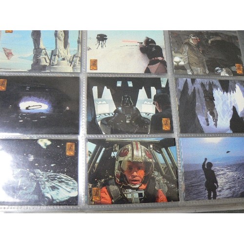 334 - LARGE COLLECTORS CARD SET RINGBINDER FOLDER. SETS [IN PROTECTIVE SLEEVES] INCLUDE: STAR-WARS, EMPIRE... 