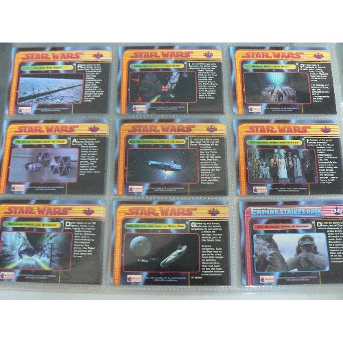 334 - LARGE COLLECTORS CARD SET RINGBINDER FOLDER. SETS [IN PROTECTIVE SLEEVES] INCLUDE: STAR-WARS, EMPIRE... 