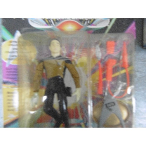 337 - STAR TREK. TALKING DESK ORGANIZER. ALSO LIET COMM DATA. BOTH BOXED.