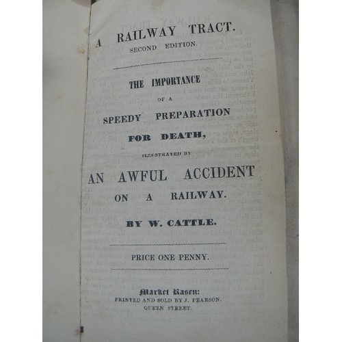 277 - RARE RAILWAY & RELIGIOUS INTEREST BOOK. AN 1827 EDITION OF THE PILGRIMS PROGRESS BY JOHN BUNYAN, PUB... 