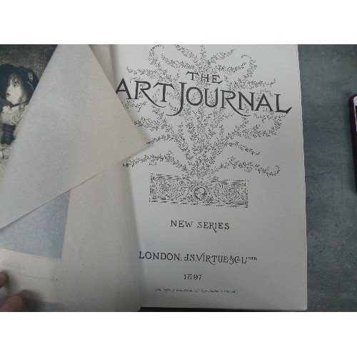 251 - TWO SCARCE ORIGINAL VOLUMES OF THE ART JOURNAL  - NEW SERIES 1896 & 1897, PUBLISHED BY J S VIRTUE & ... 