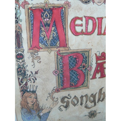 173 - A LATE 20TH CENTURY ORIGINAL ARTWORK FOR THE SONGBOOK OF THE MUSICAL ENSEMBLE 