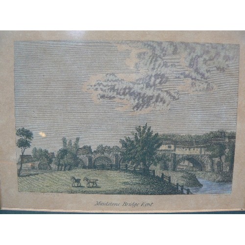 288 - THREE ENGRAVINGS RELATING TO THE COUNTY OF KENT. INCLUDES A LATE 18TH CENTURY PLAN OF ST AUGUSTINE'S... 