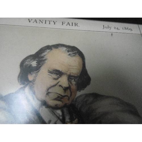 163 - SET OF EIGHT 19TH CENTURY VANITY FAIR CARICATURE PRINTS OF 