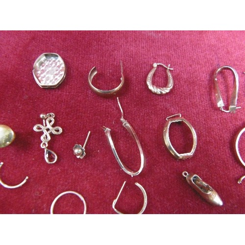 62 - COLLECTION OF SCRAP MAINLY 9ct GOLD WEIGHT 18.44g