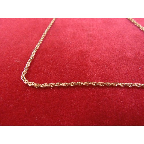 60 - A NICE CHAIN LINK NECKLACE 9ct GOLD 16 INCHES LONG WEIGHT 4.91g