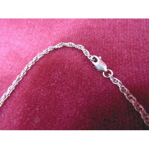 60 - A NICE CHAIN LINK NECKLACE 9ct GOLD 16 INCHES LONG WEIGHT 4.91g