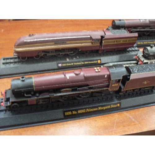 477 - 4 LMS & MIDLAND RAILWAY LOCOS ON DISPLAY PLINTHS