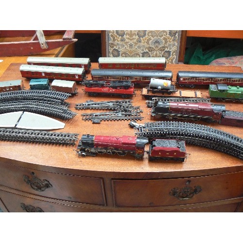 480 - MODE RAILWAYS LOCOS, CARRIAGES, WAGONS, TRACK & PLATFORMS. LOCOS NEED FRONT BOGIES FIXING AND 1 HAS ... 