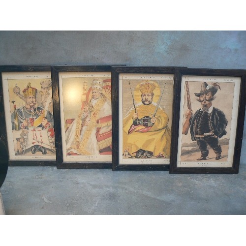 162 - SET OF 4 ORIGINAL 19TH CENTURY VANITY FAIR PRINTS DEPICTING 