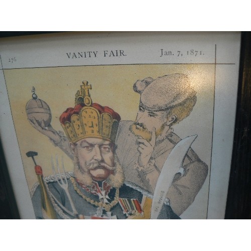 162 - SET OF 4 ORIGINAL 19TH CENTURY VANITY FAIR PRINTS DEPICTING 