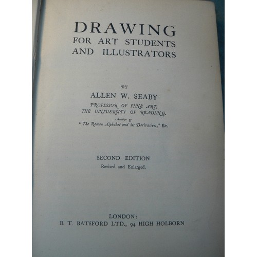 255 - FIVE VINTAGE BOOKS ON THE SUBJECT OF ART INCLUDING 