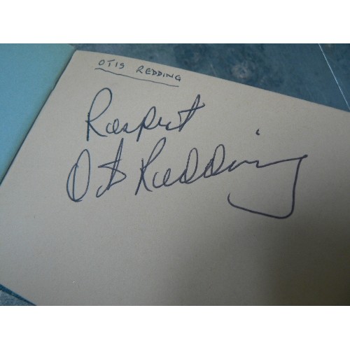 240 - A GOOD AUTOGRAPH ALBUM FROM THE 1960'S INCLUDING AUTOGRAPHS OF SEVERAL WELL KNOWN BANDS OF THE TIME,... 