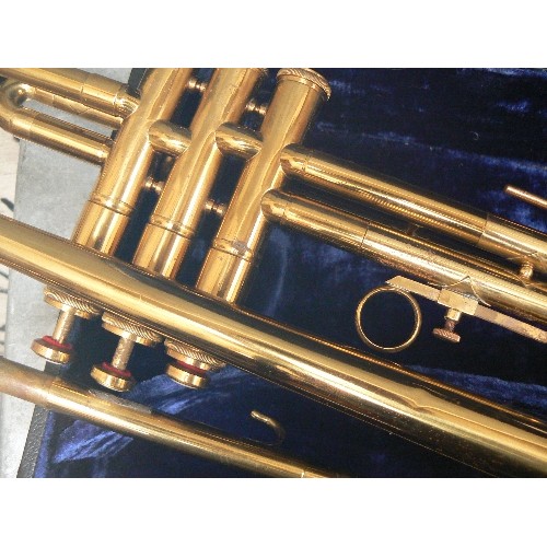 230 - A BARNES AND MULLINSON BRASS TRUMPET 