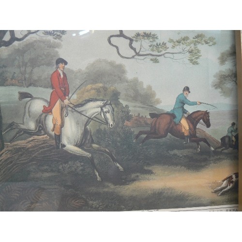 295 - SET OF FOUR HUNTING PRINTS 