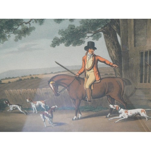 295 - SET OF FOUR HUNTING PRINTS 