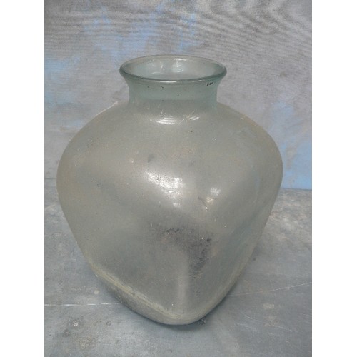 408 - VINTAGE GLASS DEMIJOHN / CARBOY OR TERRARIUM JAR