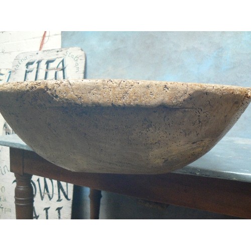 394 - ANTIQUE RUSTIC FRENCH DOUGH TROUGH - 110CM