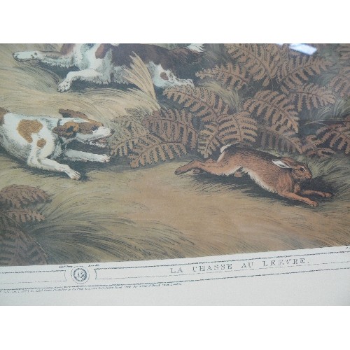 293 - A GOOD PAIR OF HUNTING PRINTS WITH SPANIELS, INCLUDING 