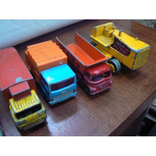 515 - 10 VINTAGE LESNEY MODEL CARS