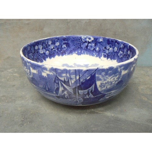 194A - 19TH CENTURY WEDGWOOD BLUE & WHITE BOWL IN 