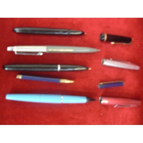 79 - 5 PENS INC PARKER LADY, SHEAFFER, PARKER BALLPEN,