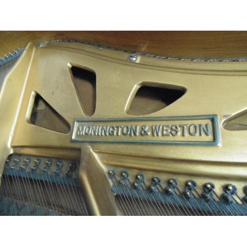 379A - A BABY GRAND PIANO BY MONINGTON & WESTON OF LONDON, 