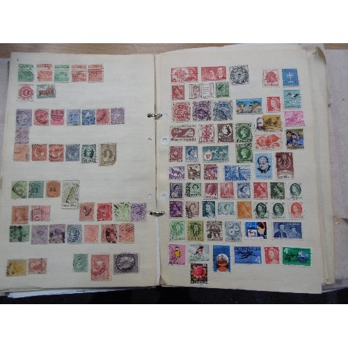 242 - TWO COMPREHENSIVE STAMP ALBUMS WITH THOUSANDS OF STAMPS. THE FIRST A (AJMAN) TO D (DOMINICAN REPUBLI... 