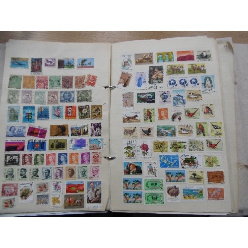 242 - TWO COMPREHENSIVE STAMP ALBUMS WITH THOUSANDS OF STAMPS. THE FIRST A (AJMAN) TO D (DOMINICAN REPUBLI... 