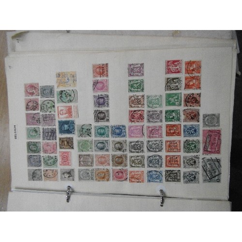 242 - TWO COMPREHENSIVE STAMP ALBUMS WITH THOUSANDS OF STAMPS. THE FIRST A (AJMAN) TO D (DOMINICAN REPUBLI... 