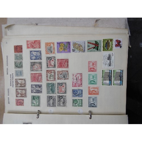 242 - TWO COMPREHENSIVE STAMP ALBUMS WITH THOUSANDS OF STAMPS. THE FIRST A (AJMAN) TO D (DOMINICAN REPUBLI... 