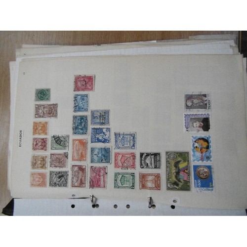 242 - TWO COMPREHENSIVE STAMP ALBUMS WITH THOUSANDS OF STAMPS. THE FIRST A (AJMAN) TO D (DOMINICAN REPUBLI... 