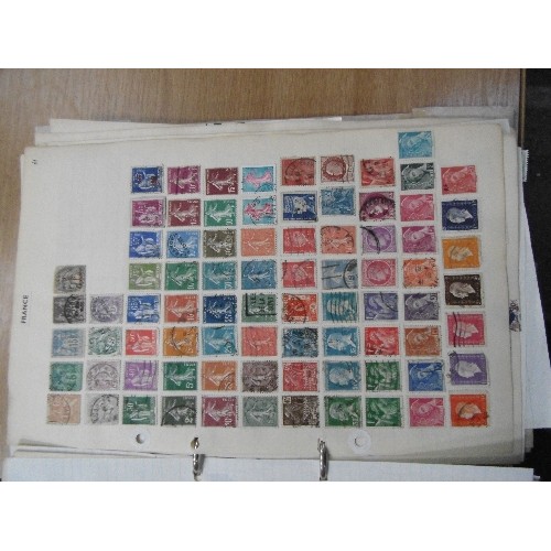 242 - TWO COMPREHENSIVE STAMP ALBUMS WITH THOUSANDS OF STAMPS. THE FIRST A (AJMAN) TO D (DOMINICAN REPUBLI... 