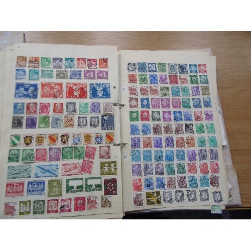 242 - TWO COMPREHENSIVE STAMP ALBUMS WITH THOUSANDS OF STAMPS. THE FIRST A (AJMAN) TO D (DOMINICAN REPUBLI... 